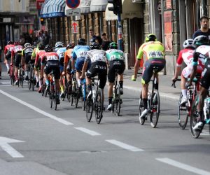 02.10.2021., Rijeka -  Medjunarodna biciklisticka utrka Cro Race. Etapa Rabac - Opatija. Pobjednik etape je Stephen Williams iz tima Bahrein Victorious. Vozaci prolaze kroz Rijeku. 
Photo: Goran Kovacic/PIXSELL