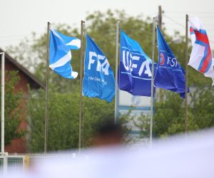 03.05.2017., Zagreb - Na stadionu u Luckom odigrana je prva utakmica skupine B Europskog prvenstva u nogometu U-17, Skotska - Farski Otoci.
Photo: Igor Soban/PIXSELL