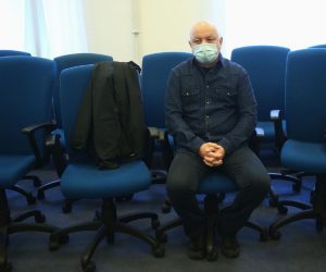 04.10.2021., Zagreb - Zeljko Horvat iznosi obranu u predmetu Agram na Zupaniskom sudu u Zagrebu.