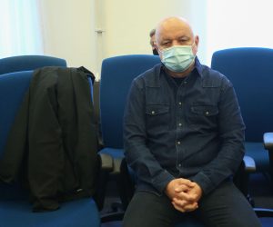 04.10.2021., Zagreb - Zeljko Horvat iznosi obranu u predmetu Agram na Zupaniskom sudu u Zagrebu.