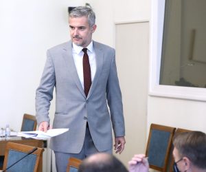 06.10.2021., Zagreb - Saborski Odbor za informiranje, informatizaciju i medije nastavio je danas razgovore s kandidatima za novog glavnog ravnatelja HRT.
Photo: Patrik Macek/PIXSELL