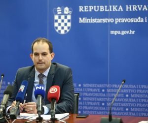 06.10.2021., Zagreb - Ministar pravosudja i uprave Ivan Malenica predstavio je Prijedlog novog zakona o sprecavanju sukoba interesa.