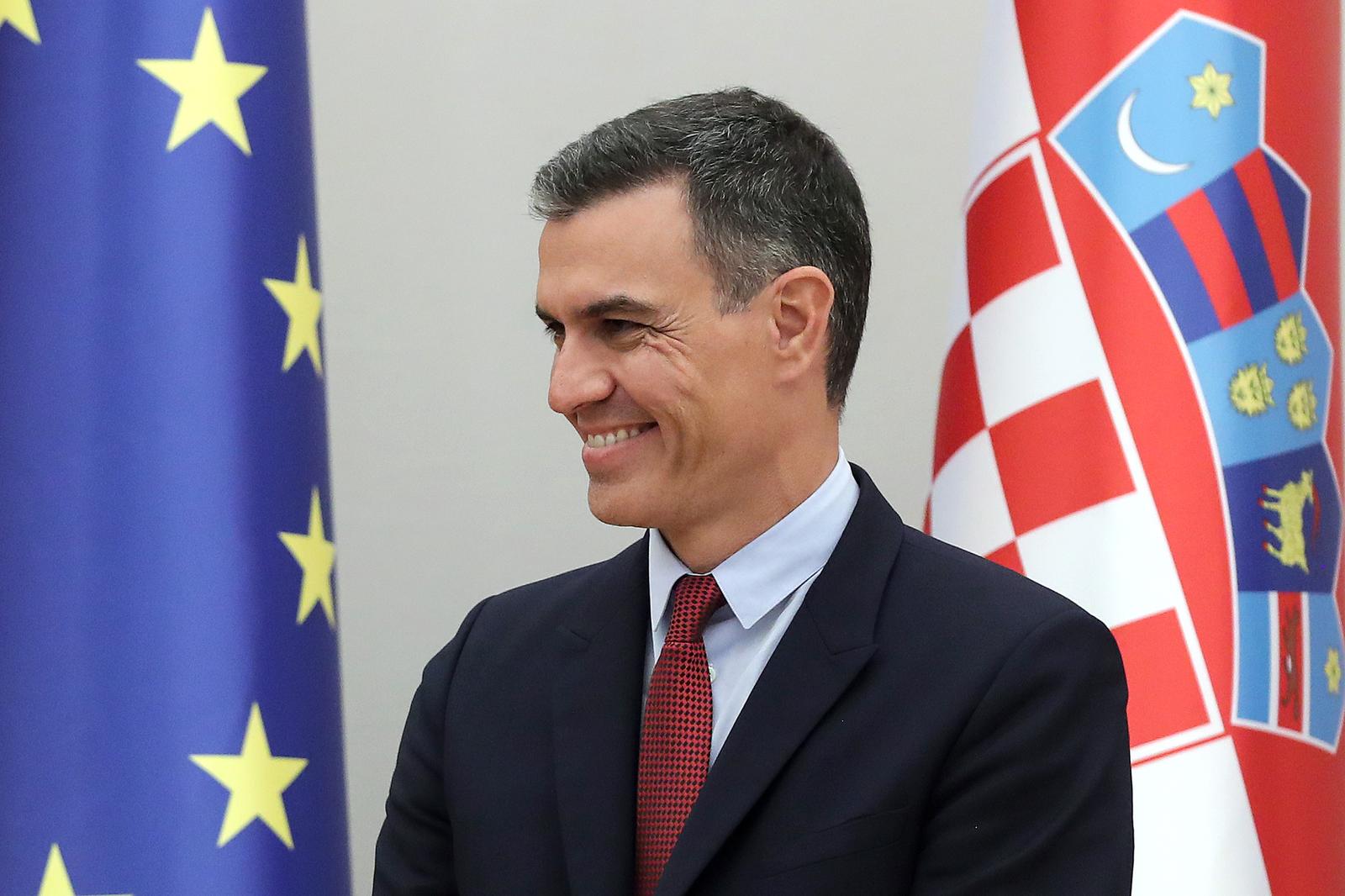 6.10.2021., Zagreb - Predsjednik Republike Zoran Milanovic primio je predsjednika Vlade Kraljevine Spanjolske Pedra Sancheza Pereza-Castejona. 
Photo: Goran Stanzl/PIXSELL