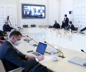 06.11.2020., Zagreb - Pod predsjedanjem predsjednika Vlade Rh Andreja Plenkovica u Banskim dvorima je odrzana sjednica Znanstvenog savjeta za koronavirus. Photo: Patrik Macek/PIXSELL