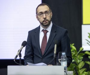 07.10.2021.,  Zagreb -  Otvorenje Sajma kulture gradjenja i odrzivog razvoja ArhiBau u Areni Zagreb. Na svecanom otvorenju sudjelovao je gradolnacelnik grada Zagreba Tomislav Tomasevic.
 Photo: Igor Kralj/PIXSELL