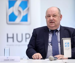 08.06.2021., Zagreb - U Hrvatskoj udruzi poslodavaca odrzana je prezentacija sveobuhvatnog programa revitalizacije Sisacko-moslavacke zupanije. glavni direktor HUP-a Damir Zoric. Photo: Marin Tironi/PIXSELL