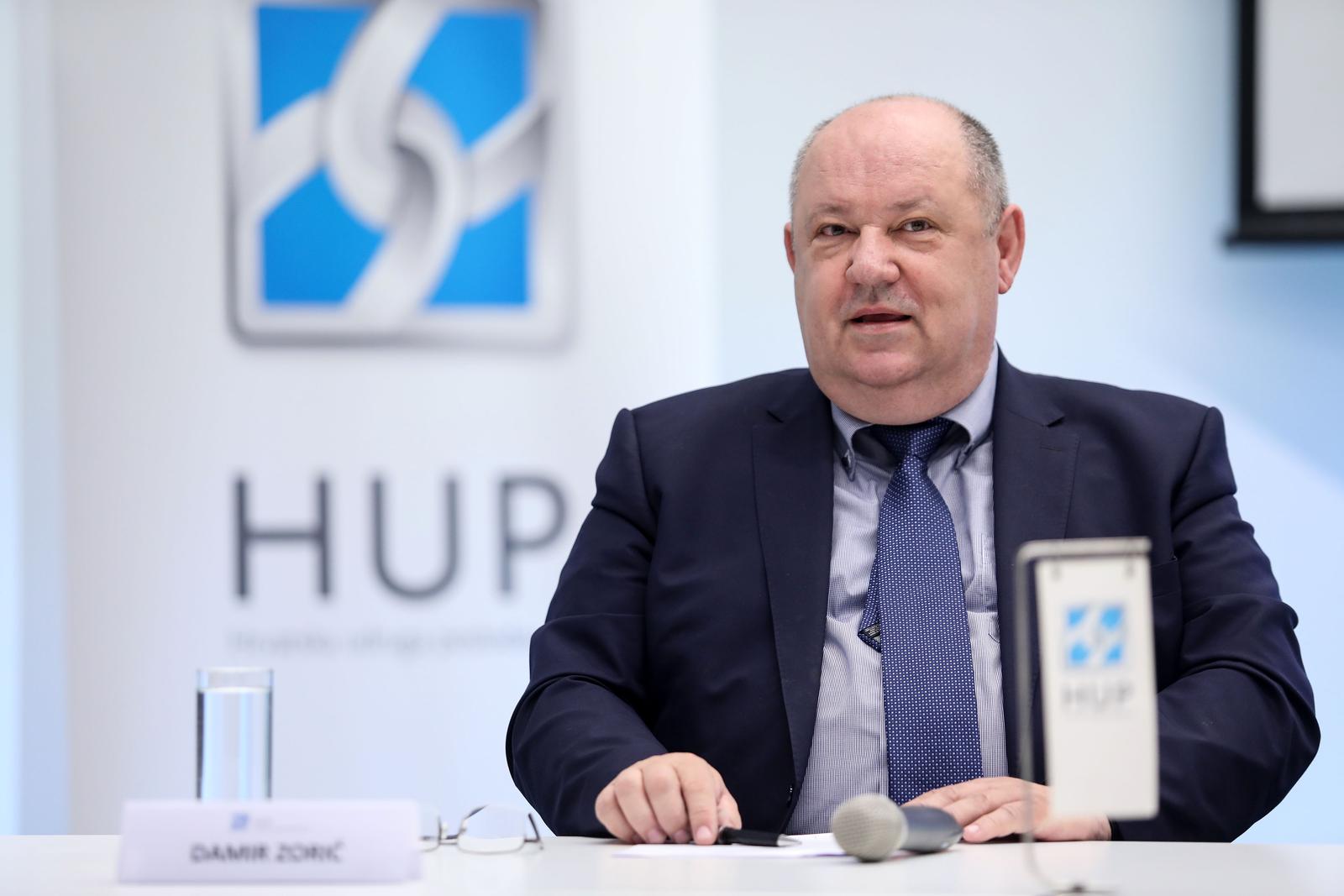 08.06.2021., Zagreb - U Hrvatskoj udruzi poslodavaca odrzana je prezentacija sveobuhvatnog programa revitalizacije Sisacko-moslavacke zupanije. glavni direktor HUP-a Damir Zoric. Photo: Marin Tironi/PIXSELL