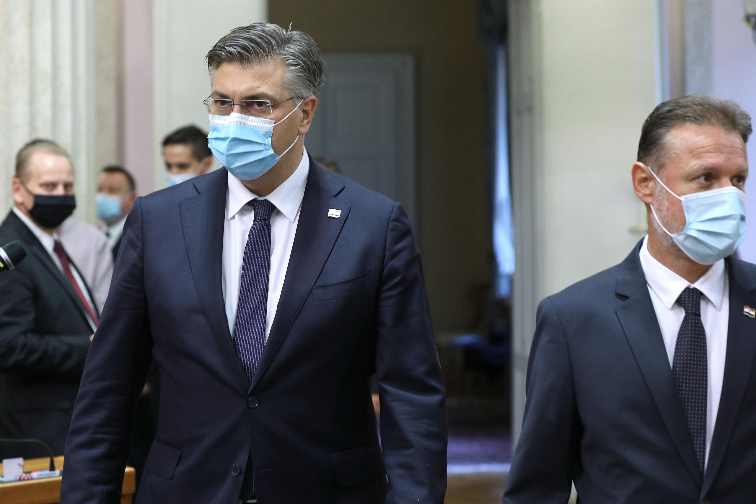 08.10.2021., Zagreb - Svecanom sjednicom Hrvatskoga sabora obiljezen je 8. listopada  Dan Hrvatskoga sabora i trideseta obljetnica raskidanja drzavnih sveza sa bivsom Jugoslavijom. 
Photo: Patrik Macek/PIXSELL