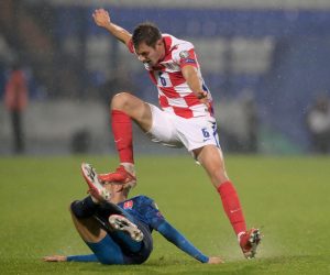 11.10.2021., stadion Gradski vrt, Osijek - Kvalifikacije za Svjetsko nogometno prvenstvo 2022. godine u Katru, skupina H, 8. kolo, Hrvatska - Slovacka. Josip Stanisic 
Photo: Igor Soban/PIXSELL