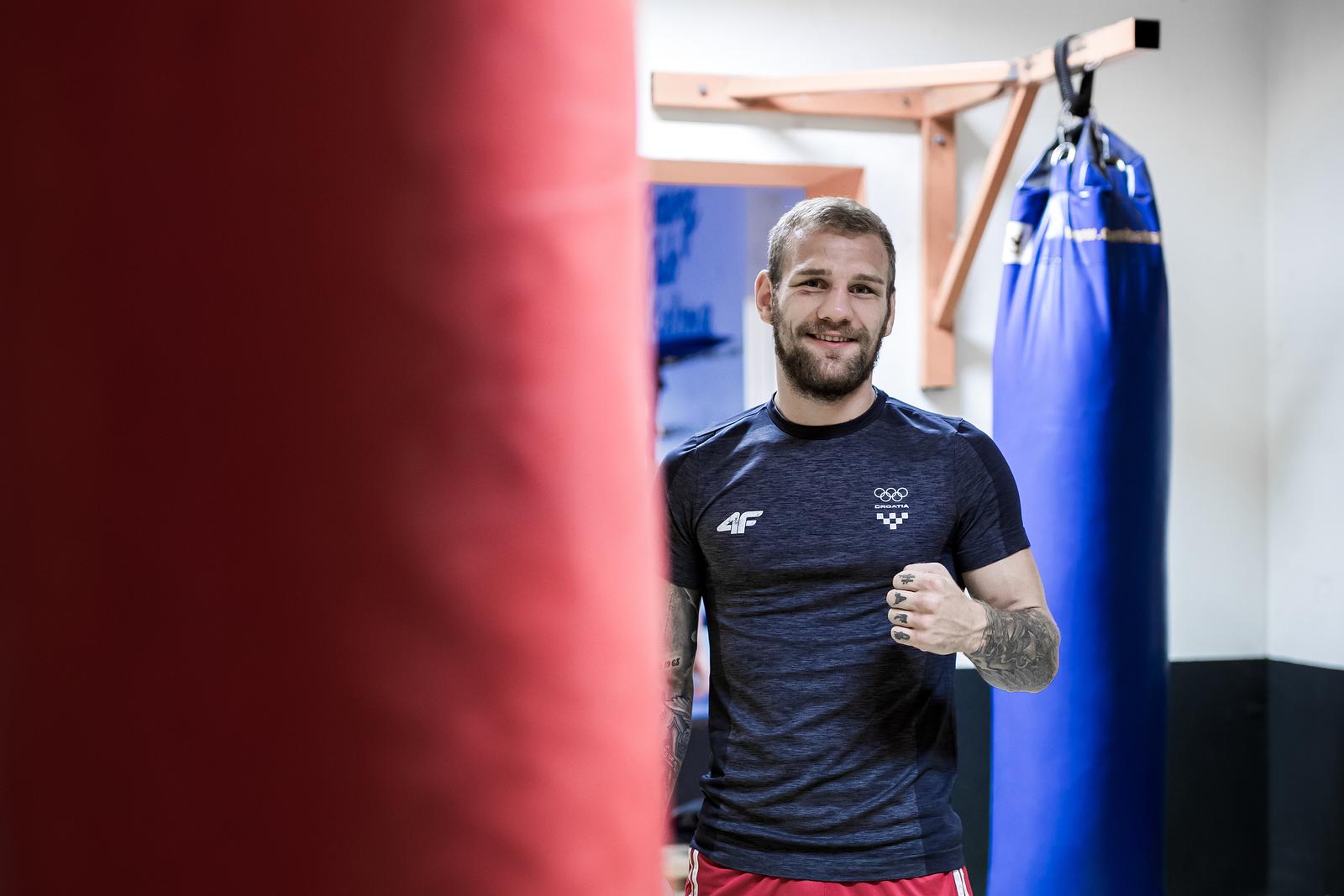 13.07.2021., Split - Trening hrvatskog boksackog prvaka Luke Plantica uoci odlaska na Olimpijske igre u Japan.
Photo: Milan Sabic/PIXSELL