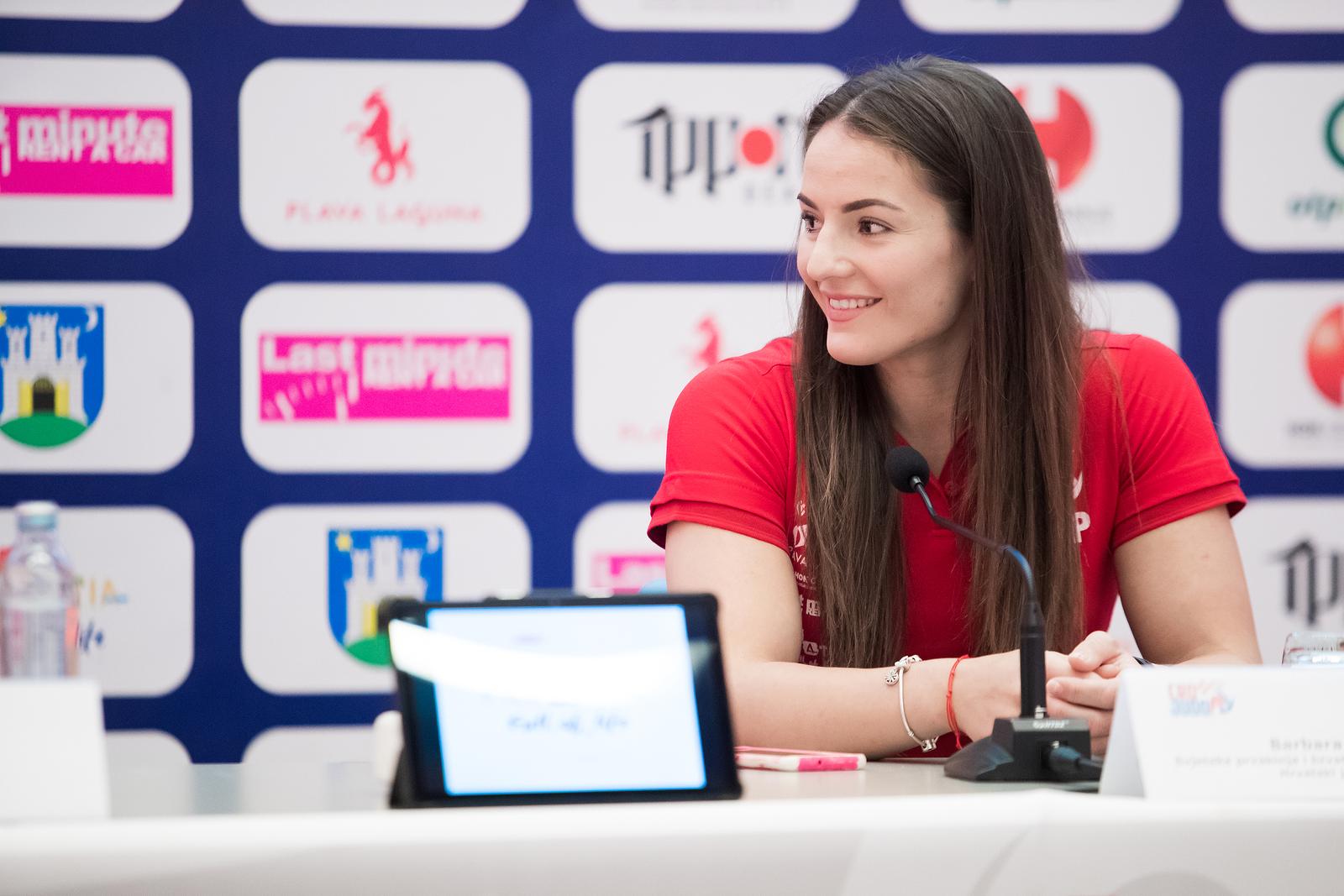 14.06.2021., Split - Konferencija za medije Barbare Matic i Karle Prodan u Splitu. Uz Barbaru Matic i Karlu Prodan, prisutni su trener Vladimir Preradovic i predstavnici Hrvatskog judo saveza.
Barbara Matic
Photo: Milan Sabic/PIXSELL