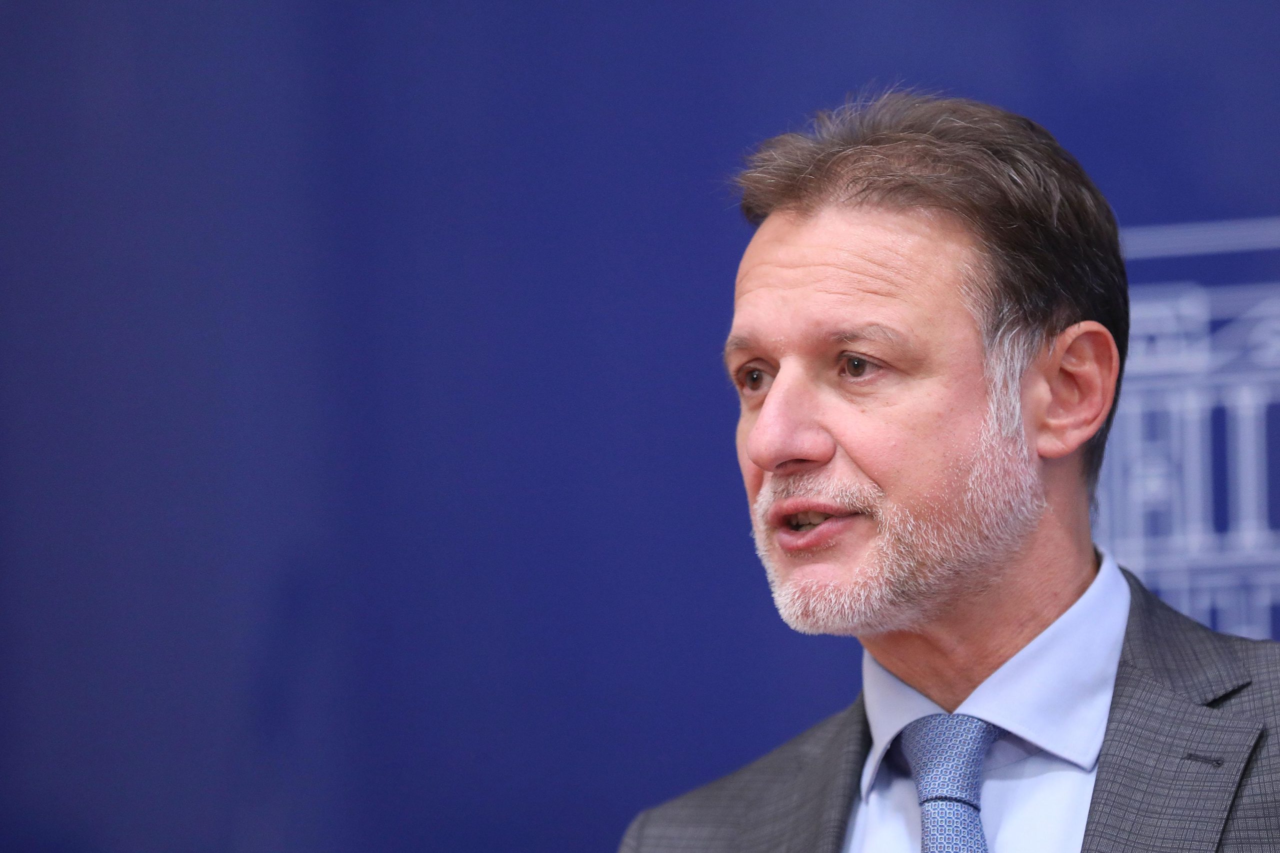 14.10.2021., Zagreb - Predsjednik Sabora Gordan Jandrokovic komentirao je na konferenciji za medije odluku Vrhovnog suda u slucaju Fimi Media. 
Photo: Patrik Macek/PIXSELL