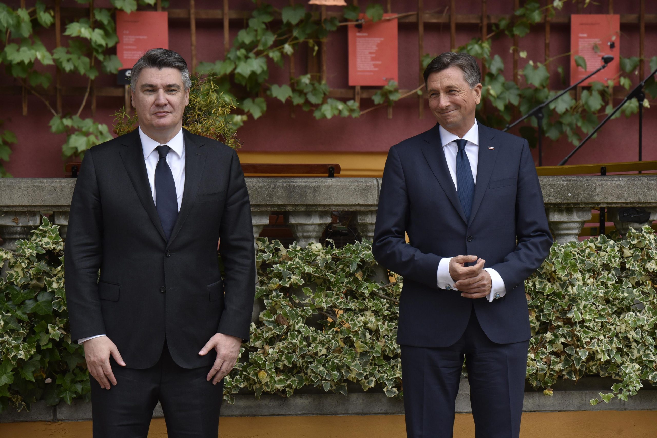 15.05.2020., Ptuj, Slovenija - Predsjednik Republike Hrvatske Zoran Milanovic i Predsjednik Republike Slovenije Borut Pahor odrzali radni sastanaku.
Photo: Ziga Zivulovic jr./FA Bobo/PIXSELL