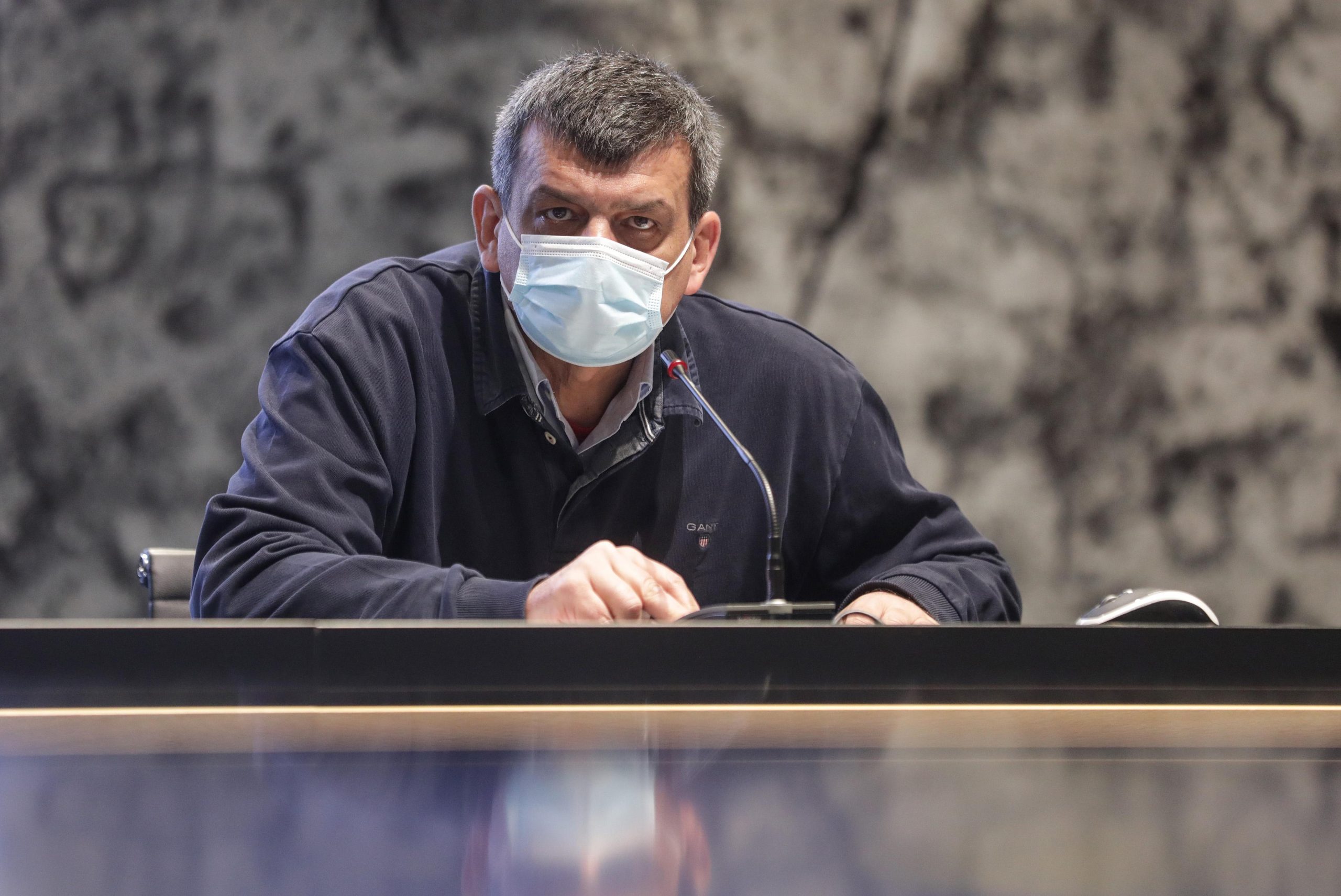 05.02.2021., Zagreb, konferencija za medije Stozera civilne zastite RH
Konferenciji su nazocili, ministar Vili Beros, ministar Davor Bozinovic, dr Bernard Kaic, prof.dr Alrmka Markotic i prim Vera Katalinic Jankovic
Photo: Robert Anic/PIXSELL