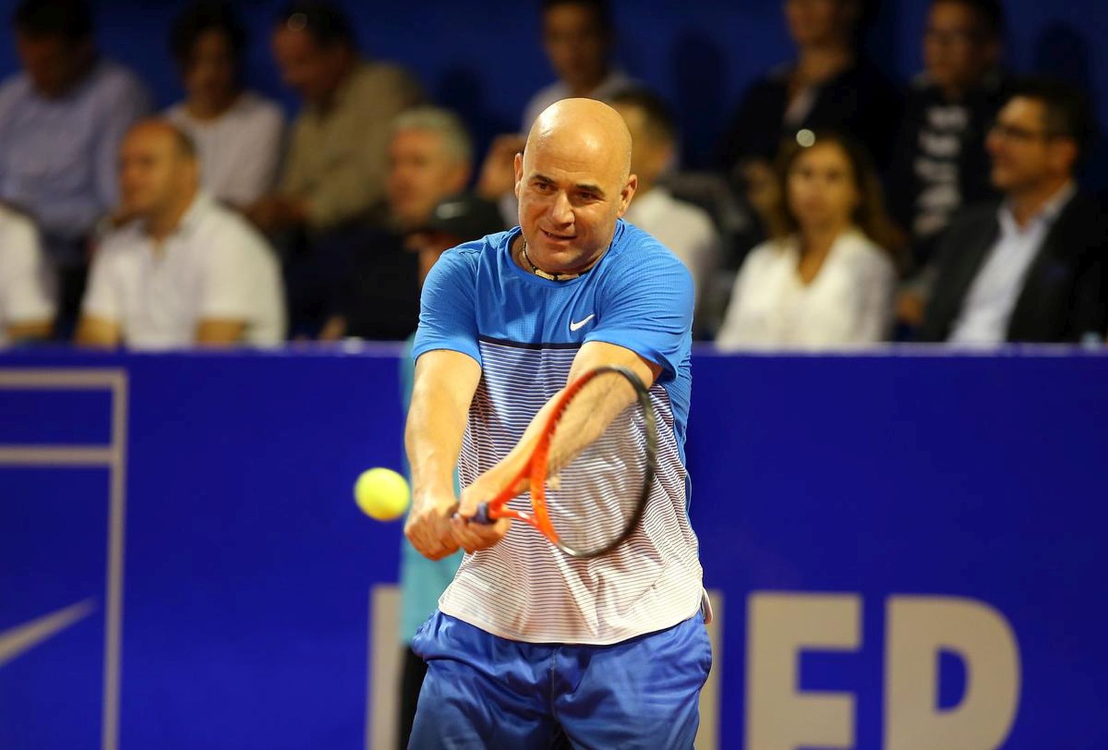 16.07.2016., Umag - 27. Konzum Croatia Open Umag, egzibicijski mec, Andre Agassi - Goran Ivanisevic. 
Photo: Jurica Galoic/PIXSELL