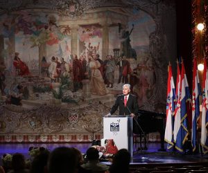 18.06.2021., Zagreb - Svecano obiljezavanje 70. obljetnice Hrvatske matice iseljenika u Hrvatskom narodnom kazalistu. Photo: Zeljko Lukunic/PIXSELL