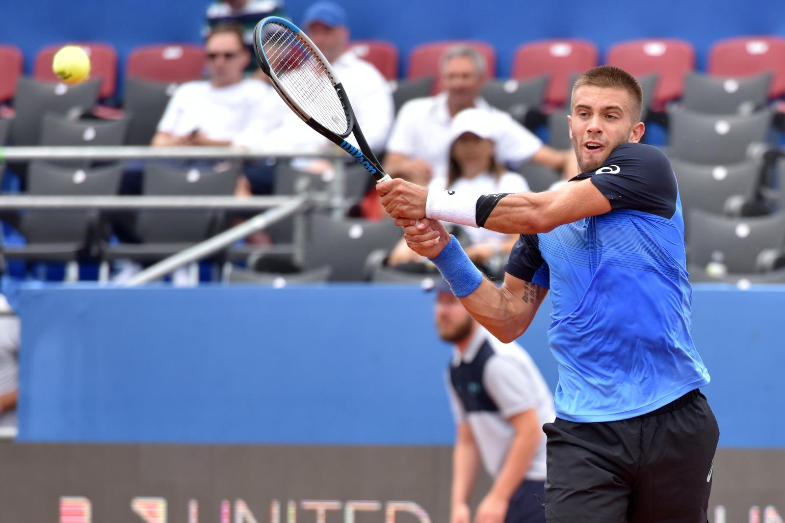 21.06.2020., Zadar - Teniski turnir Adria tour: Pedja Krstin i Borna Coric. Borna Coric. 
Photo: Dino Stanin/PIXSELL