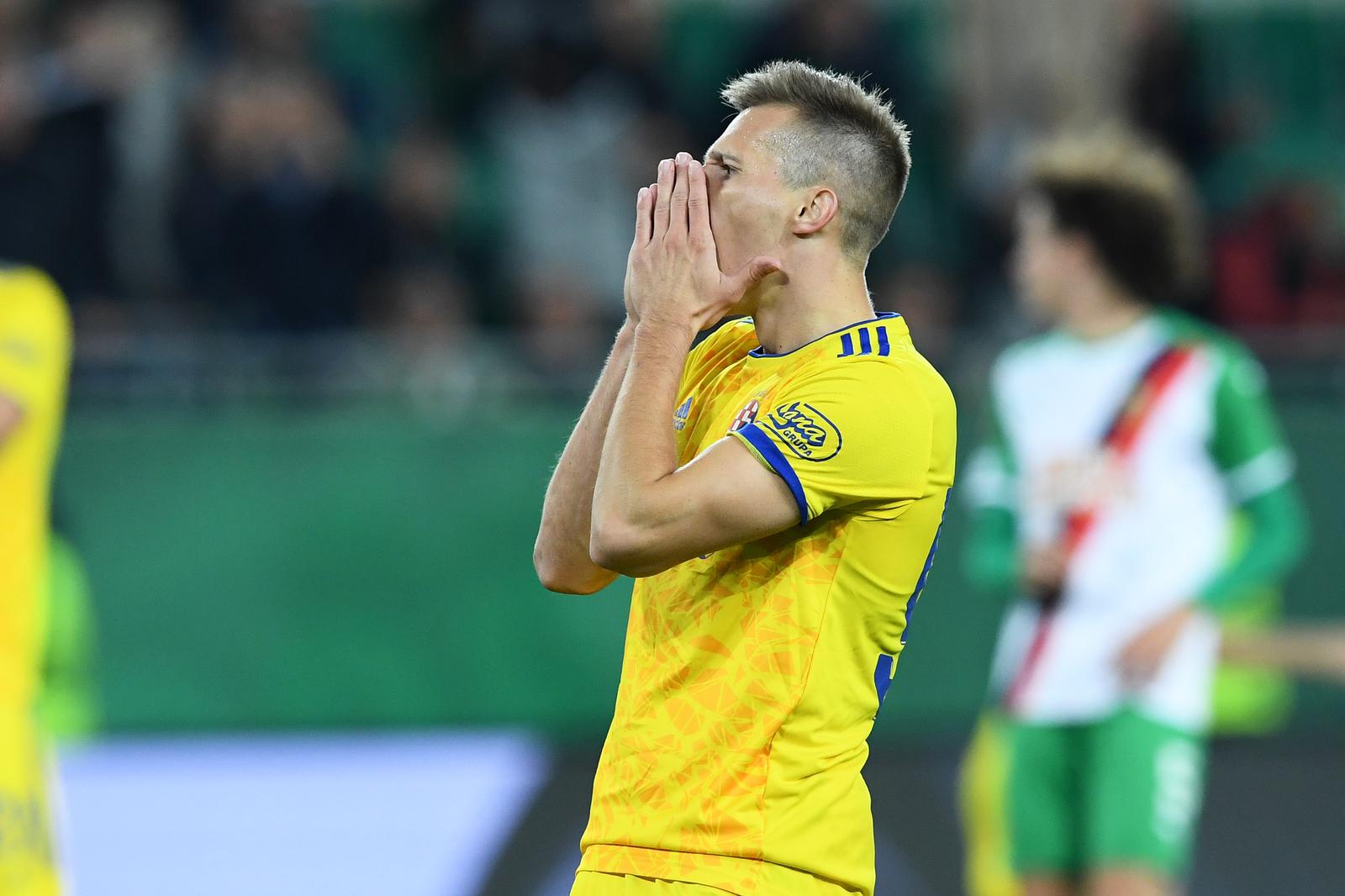 21.10.2021., stadion Weststadion,Bec, Austrija - UEFA Europska liga, skupina H, 3. kolo, Rapid Bec - GNK Dinamo. Mislav Orsic.
