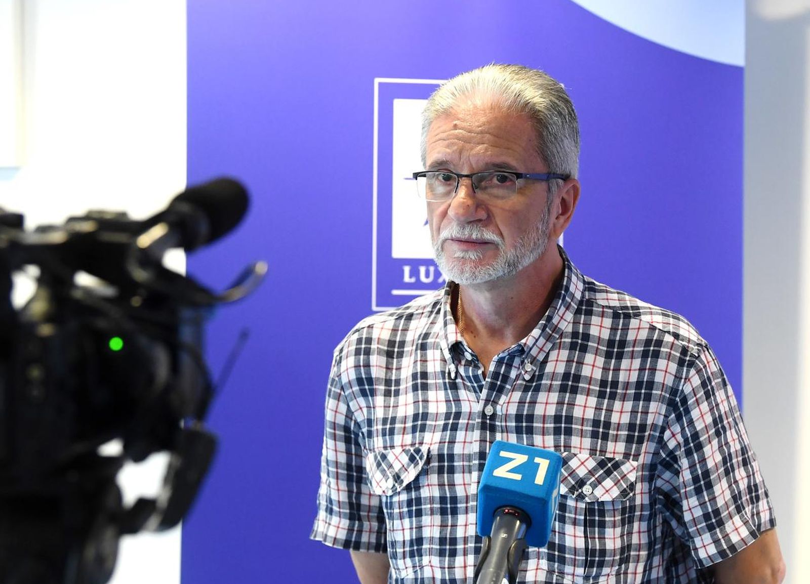 22.07.2021., Zagreb - U Hrvatskom katolickom sveucilistu odrzan je okrugli stol "Slobodna nedjelja za zaposlene civilizacijsko je pitanje". Kresimir Sever, predsjednik Nezavisnih hrvatskih sindikata Photo: Marko Lukunic/PIXSELL