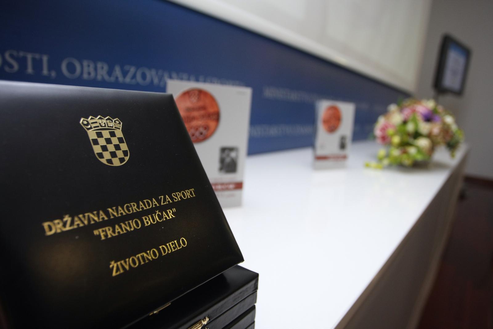 25.11.2013., Zagreb - U Ministarstvu znanosti, obrazovanja i sporta dodijeljene su drzavne nagrade za sport Franjo Bucar u 2013 godini. Photo: Grgur Zucko/PIXSELL