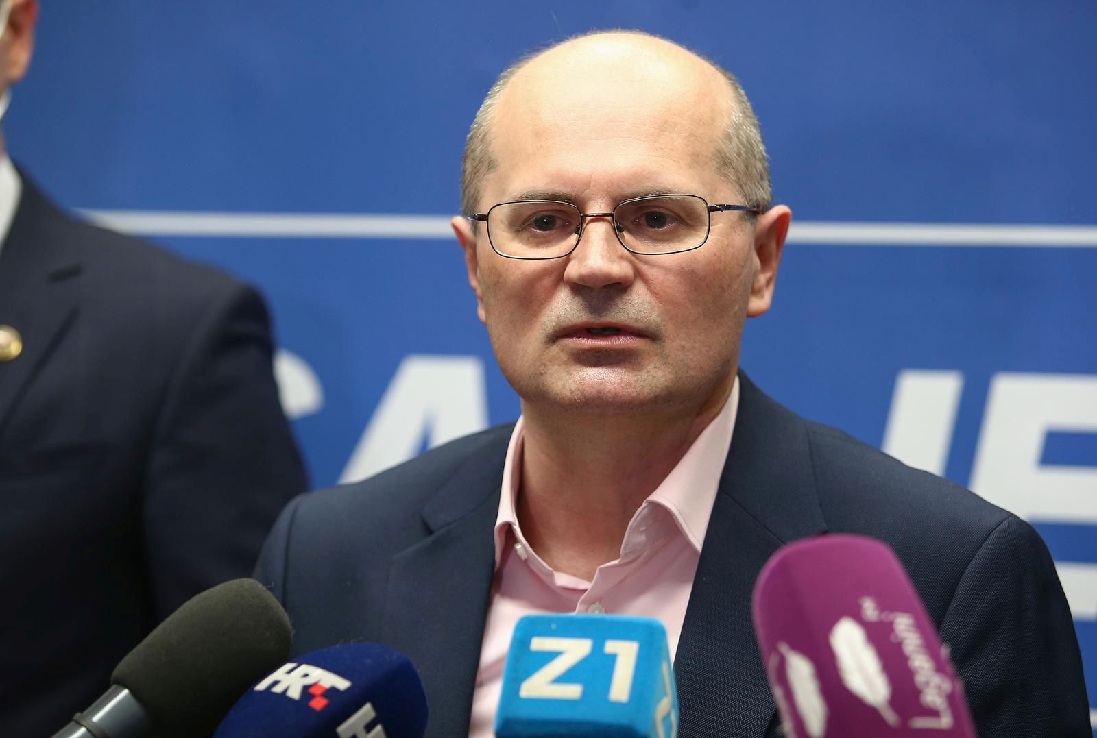 22.04.2021., Zagreb - Potpisivanje Koalicijskog sporazuma za lokalne izbore i izbore za Vijeca gradskih cetvrti i Vijeca mjesnih odbora u Gradu Zagrebu.Darko Klasic.
Photo: Matija Habljak/PIXSELL