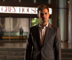JAMIE DORNAN stars as billionaire entrepreneur Christian Grey in the phenomenon ?Fifty Shades of Grey?.