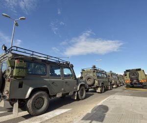 20.05.2019., Zadar - U sklopu medjunarode vojne vjezbe Imediate Response 19, koja se odrzava na teritoriju Republike Hrvatske, u luci Gazenica, oko 17:00 sati dva desantna broda minopolagaca HRM-a, Krka i Cetina, iskrcala su pripadnike oruzanih snaga Republike Albanije i Kosovskih snaga sigurnosti. Ovo je prvi puta da se brodovima Hrvatske ratne mornarice prevoze snage s mjestom ukrcaja u luci druge saveznicke drzave, konkretno u luci Drac u Republici Albaniji. Nakon iskrcavanja snage su nastavile cestovnim putem na vojni poligon "Eugen Kvaternik" kod Slunja.
Photo: Dino Stanin/PIXSELL
