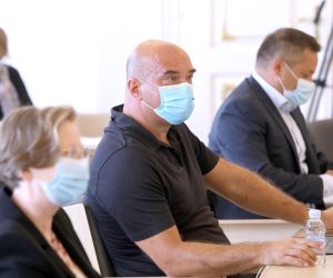 25.08.2020., Zagreb - Pod predsjedanjem predsjednika Vlade Andreja Plenkovica u Banskim dvorima je odrzan sastanak Znanstvenog savjeta za borbu protiv koronavirusa.
Photo: Patrik Macek/PIXSELL