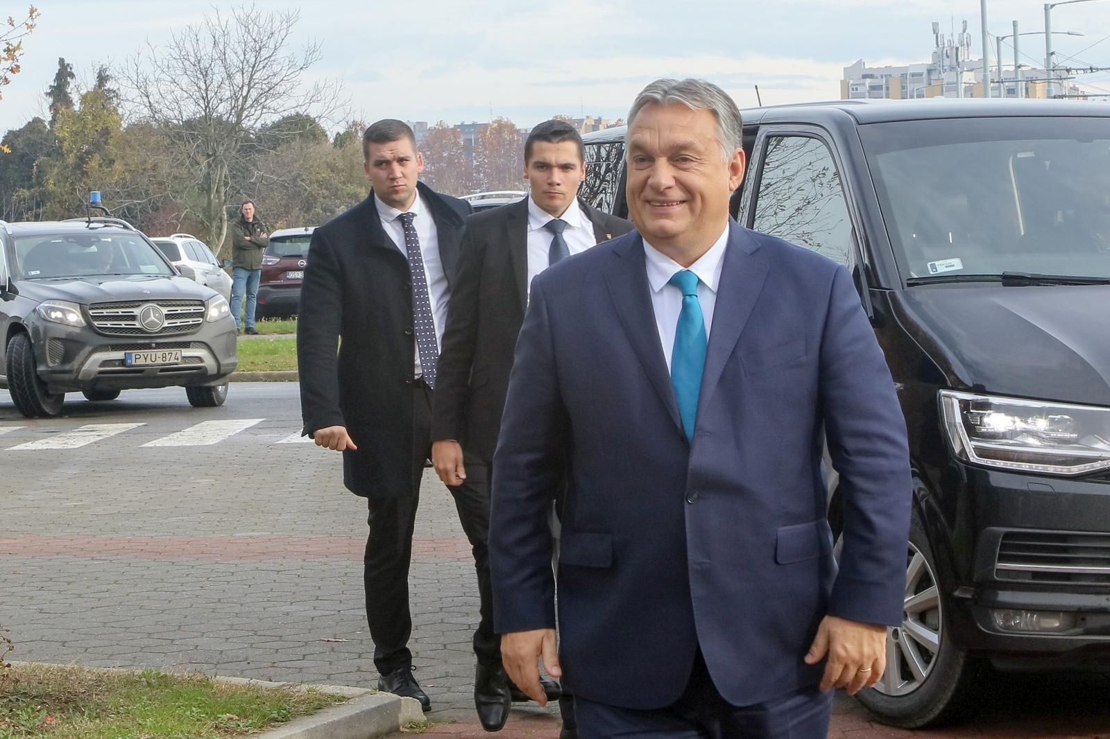 28.11.2019., Osijek - Otvorenje ucenickog doma u sklopu Prosvjetno-kulturnog centra Madjara u Osijeku. predsjednik Vlade Madjarske Viktor Orban Photo: Dubravka Petric/PIXSELL