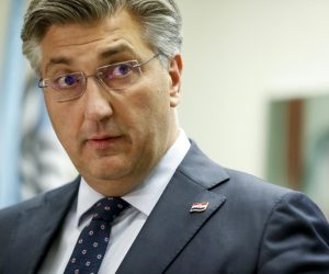 13.10.2021., Zagreb - U sreisnjici HDZ-a premijer Vlade Andrej Plenkovic odrzao je konferencija za novinare vezano za presudu za fimi mediju.
Photo: Slavko Midzor/PIXSELL