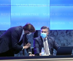 21.10.2021., Zagreb - U Nacionalnoj i sveucilisnoj knjiznici odzana je 81. sjednica Vlade RH.
