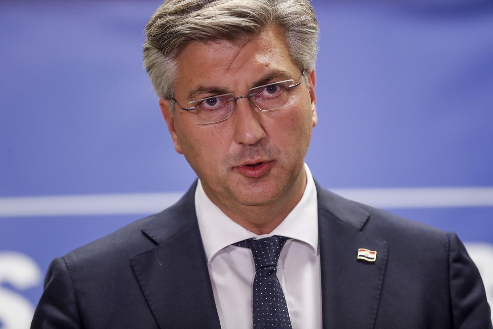 27.09.2021., Zagreb - Andrej Plenkovic dao je izjavu medijima nakon zajednicke sjednice Predsjednistva i Nacionalnog vijeca HDZ-a. Photo: Slavko Midzor/PIXSELL
