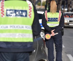 12.02.2019., Sibenik - Policija Sibensko-kninske zupanije provodi akciju suzbijanja prekrsaja vozaca prema pjesacima zbog ucestalih prometnih nesreca u kojima su sudjelovali pjesaci. 

Photo: Hrvoje Jelavic/PIXSELL