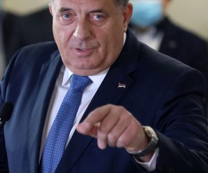 14.10.2021., Istocno Sarajevo, Bosna i Hercegovina - U Administrativnom centru Vlade RS-a u Istocnom Sarajevu Milorad Dodik je odrzao konferenciju za medije.
Photo: Armin Durgut/PIXSELL