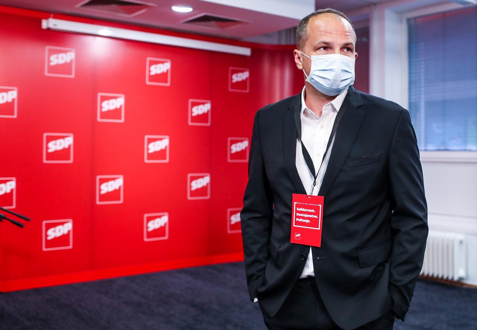 16.05.2021., Zagreb - Izborni stozer SDP-ovog kandidata za gradonacelnika Zagreba Joska Klisovica u sredisnjici SDP-a na Trgu Drage Iblera 9. Sinisa Hajdas Doncic Photo: Luka Stanzl/PIXSELL