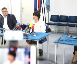 06.10.2021., Zagreb - Clanovi upravnog vijeca Djecje bolnice Srebrnjak odrzali su konferenciju za medije na temu odluke o odabiru ravnatelja bolnice.