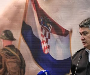 10.10.2021., Zagreb - Predsjednik Republike i vrhovni zapovjednik Oruzanih snaga Republike Hrvatske sudjelovao je na obiljezavanju 30. godisnjice osnutka 83. samostalnog bataljuna Hrvatske vojske. Zoran Milanovic