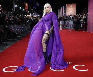 LONDON, ENGLAND - NOVEMBER 09: Lady Gaga attends the UK Premiere Of "House of Gucci" at Odeon Luxe Leicester Square on November 09, 2021 in London, England. (Photo by Tristan Fewings/Getty Images for Metro-Goldwyn-Mayer Studios and Universal Pictures )