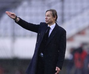 Zagreb, 14.11.2021 - Utakmica 10. kola skupine H Europskih kvalifikacija za Svjetsko nogometno prvenstvo: Hrvatska - Rusija. Na slici Valeri Karpin. foto HINA/ Damir SENÈAR/ ik