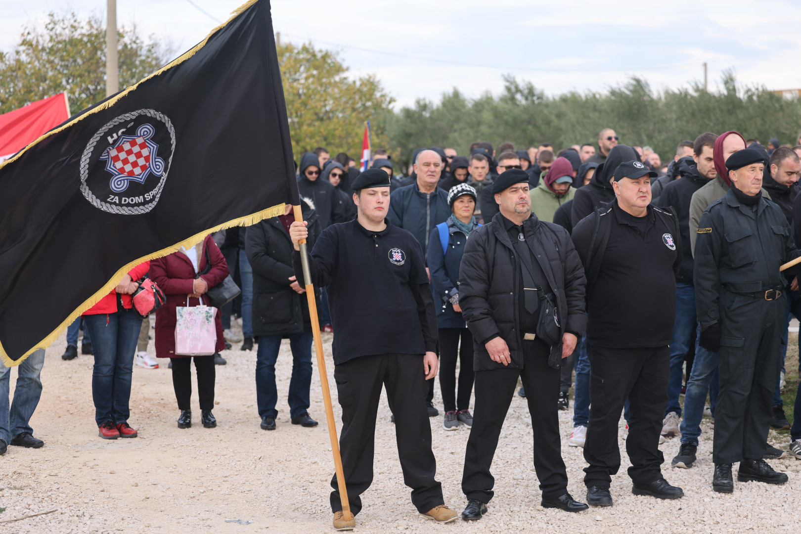 Škabrnja, 18.11.2021.  - Obilježavanje 30. obljetnice stradanja Škabrnje. 
foto HINA/ Zvonko KUCELIN/ ml