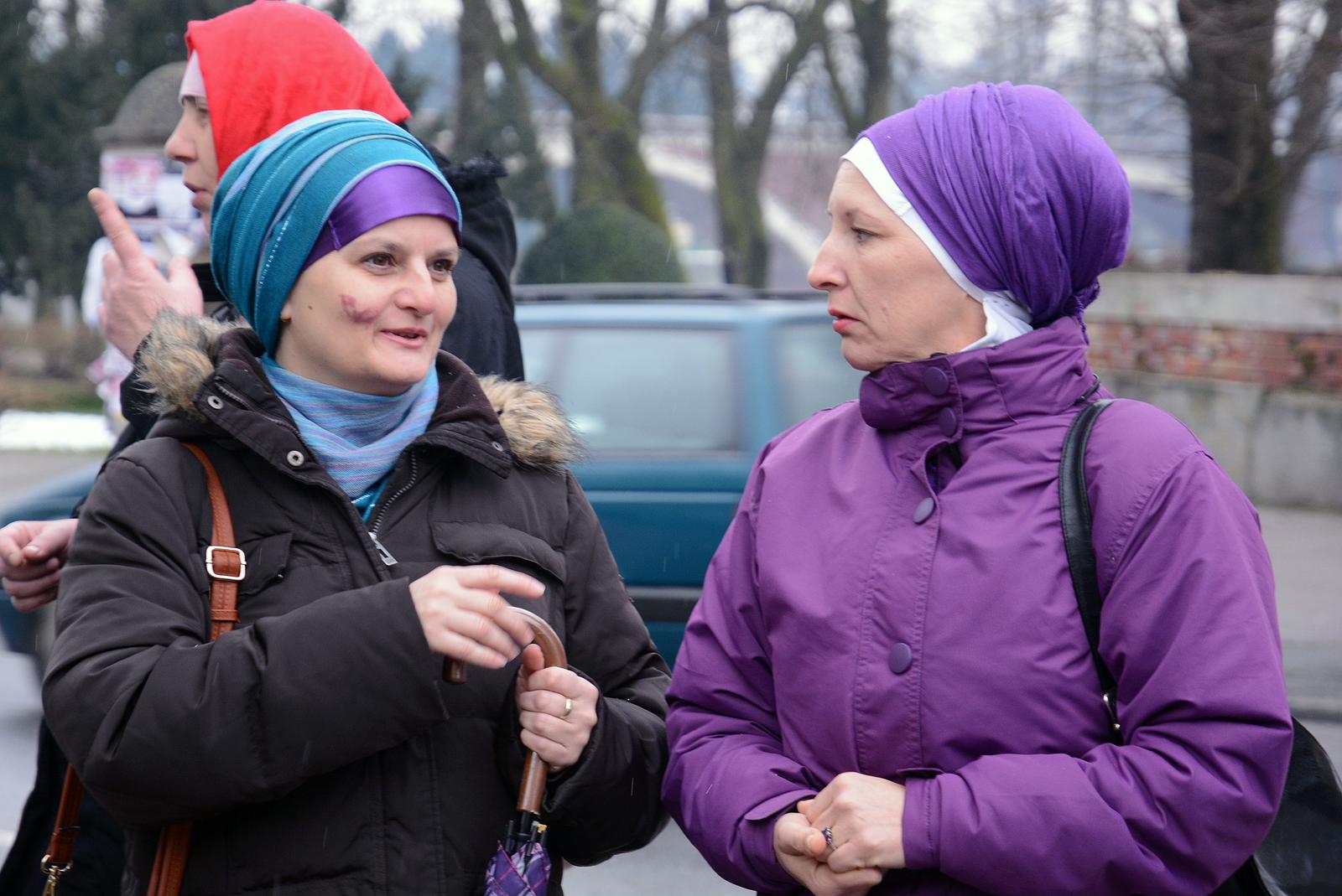 01.02.2015., Sisak - U organizaciji Medzlisa Islamske zajednice Sisak obiljezen je Medjunarodni dan hidzaba kojim se potice vjerska tolerancija i razumijevanje i poziva sve zene bilo one muslimanke ili ne da na jedan dan osjete sto znaci nositi maramu hidzab. Photo:Nikola Cutuk/PIXSELL