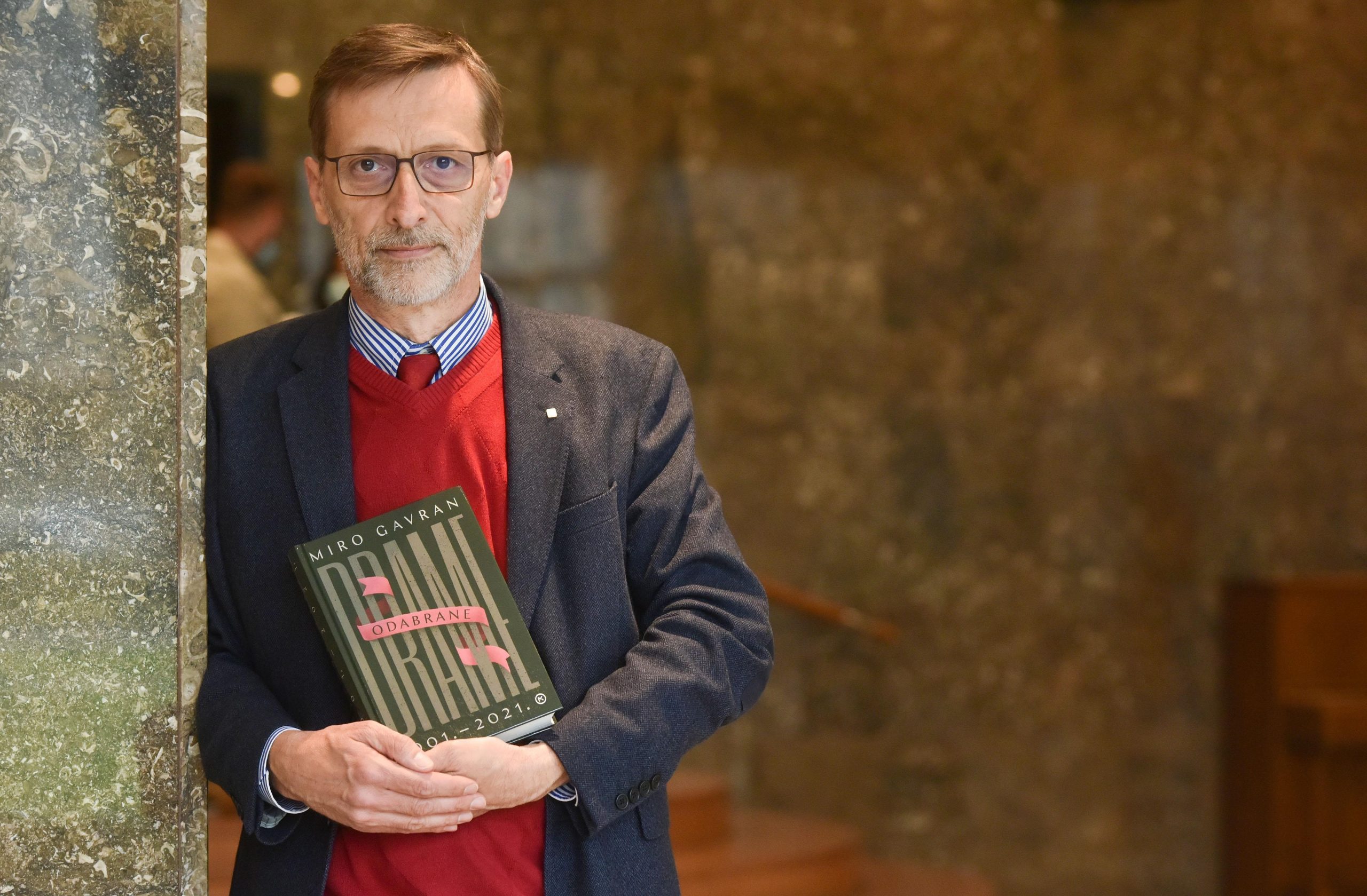 3.5.2021.,Zagreb - U Maloj dvorani Vatroslava Lisinskog odrzana je promocija zbirke drama autora Mire Gavrana.
Photo: Davorin Visnjic/PIXSELL