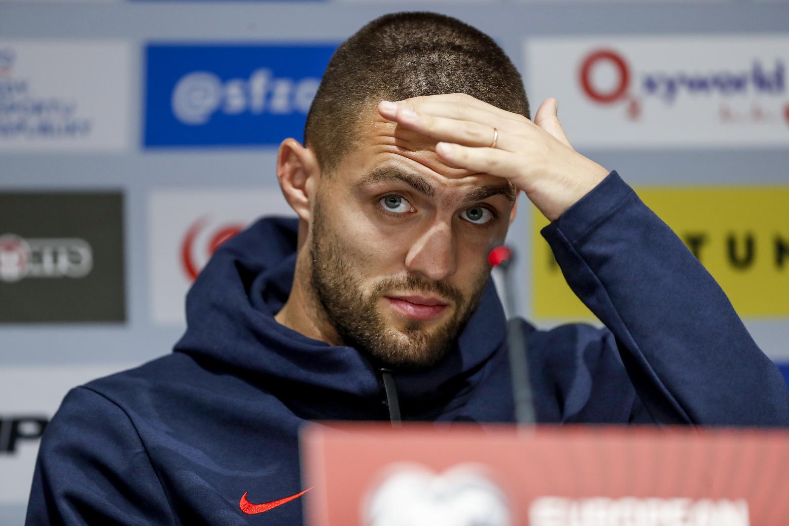 03.09.2021., Bratislava - Na konferenciji za novinare uoci kvalifikacijske utakmice za svjetsko prvensto u Qatru sudjelovali su izbornik reprezentacije Zlatko Dalic i Mateo Kovacic.
Photo: Slavko Midzor/PIXSELL
