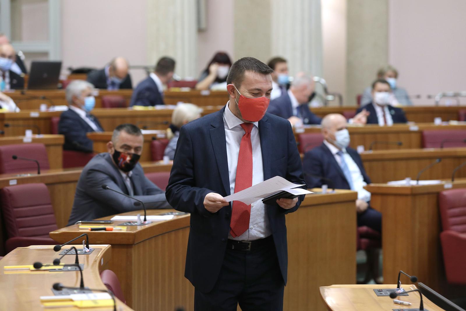 03.11.2021., Zagreb - Sabor 8. sjednicu nastavlja  raspravom o Izmjenama i dopunama Drzavnog proracuna Republike Hrvatske za 2021. godinu i projekcijama za 2022. i 2023. godinu.