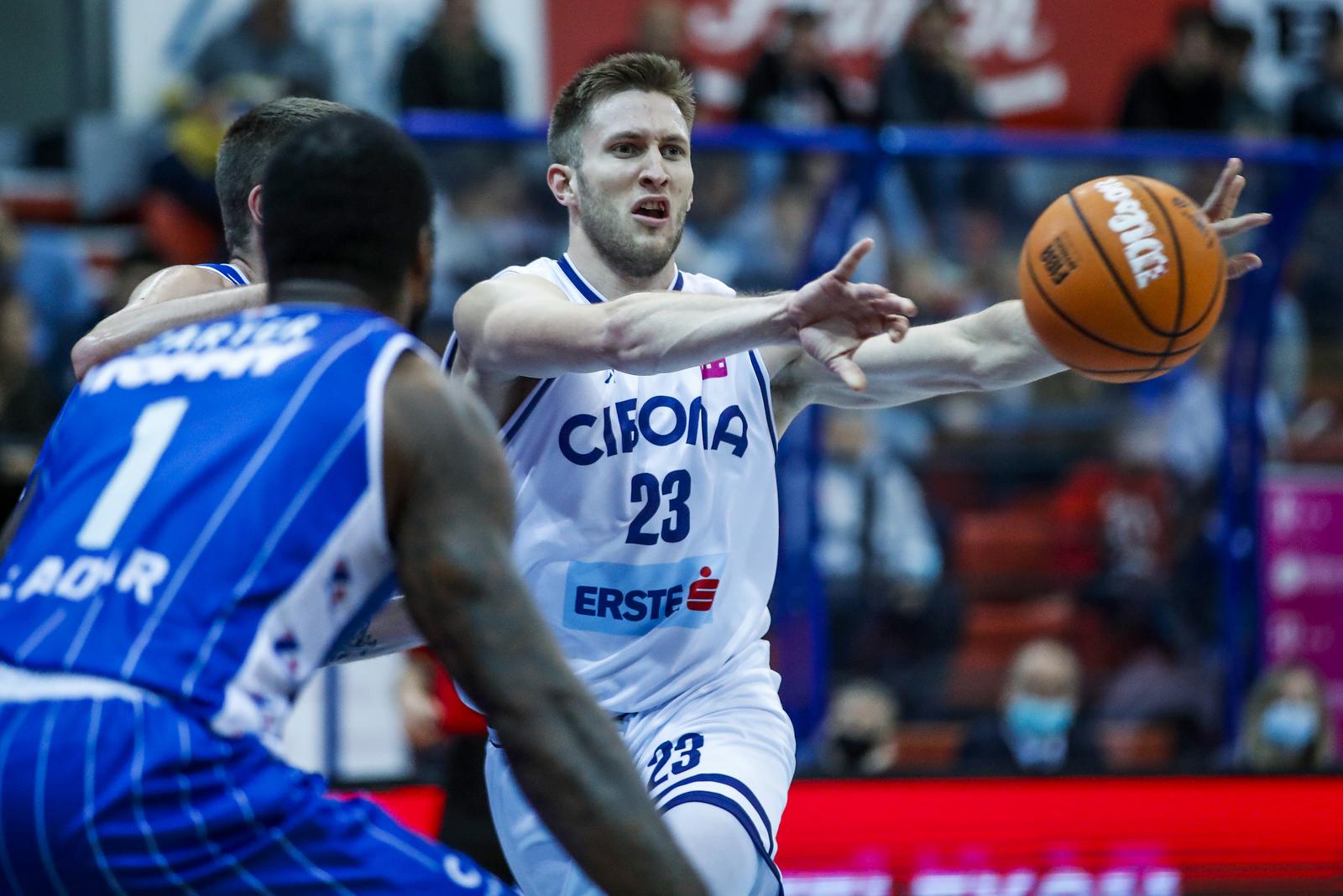 05.11.2021., Zagreb - U KC Drazen Petrovic odigrana utakmica 9. kola HT Premier kosarkaske lige izmedju KK Cibona i KK Zadar. Mateo Dreznjak.
 Photo: Slavko Midzor/PIXSELL