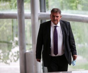 06.05.2021., Zagreb - Radmir Cacic dolazi na sastanak sastanak vladajuce vecine u Nacionalnu i sveucilisnu knjiznicu. Photo: Zeljko Hladika/PIXSELL