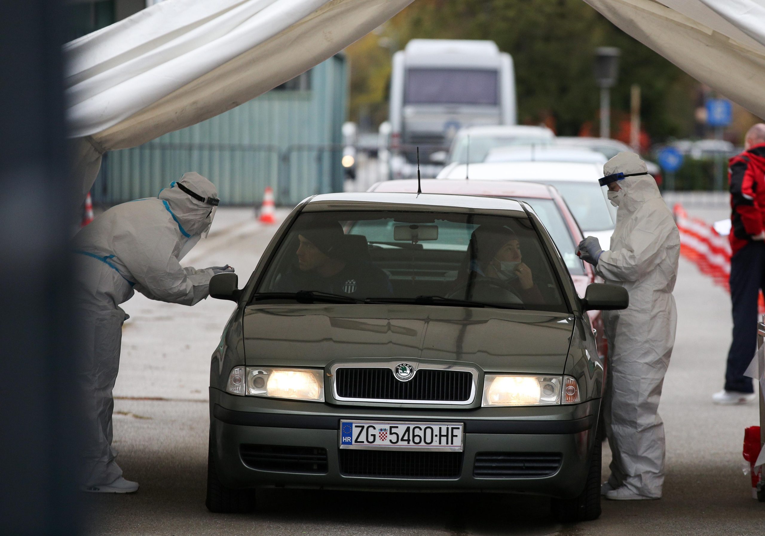 06.11.2021., Zagreb - Testiranje na koronavirus na Zagrebackom Velesajmu.