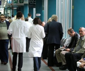 11.11.2008., Zagreb - Ilustracija na temu guzvi u bolnicama i dugog cekanja na pretrage. Klinicka bolnica Dubrava.
Photo: Davor Puklavec/24sata