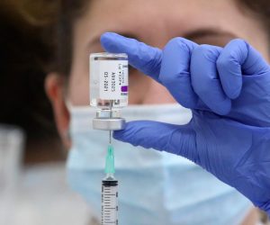 09.02.2021.,Sibenik - U sibenskom Domu zdravlja prvih 10 pacijenta u Hrvatskoj cijepljeni su cjepivom AstraZeneca.
Photo: Dusko Jaramaz/PIXSELL