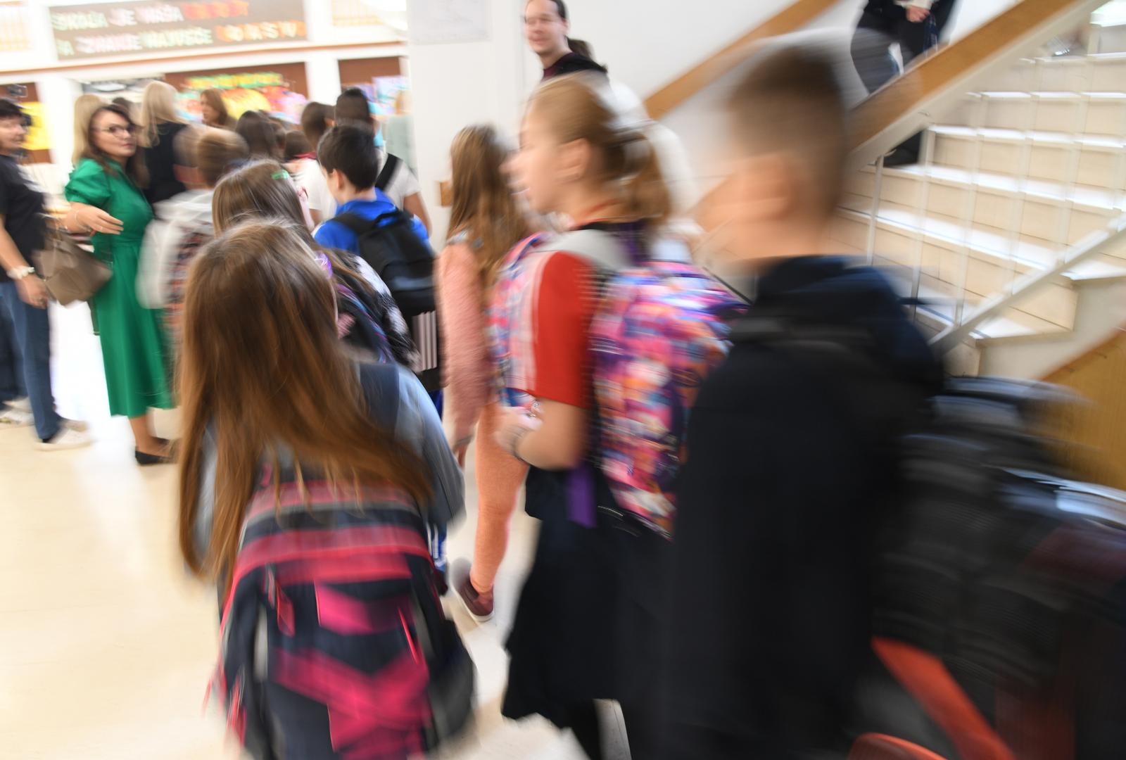 09.09.2019., Zagreb - Ucenici prvog dana skole. 
Photo: Josip Regovic/PIXSELL